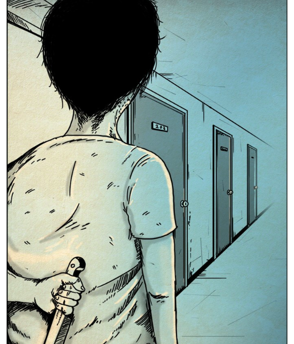 惊悚考试院宅男恐怖持刀