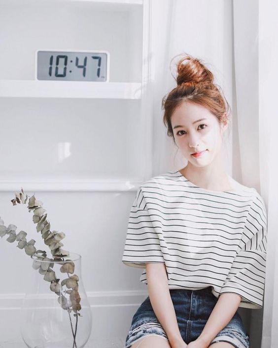 男生最爱发型微性感俏丽丸子头