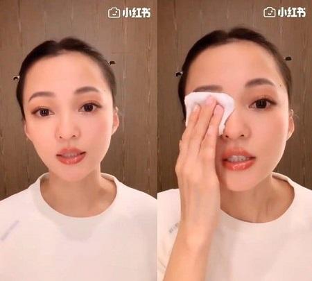 张韶涵强调每日一定要好好卸妆