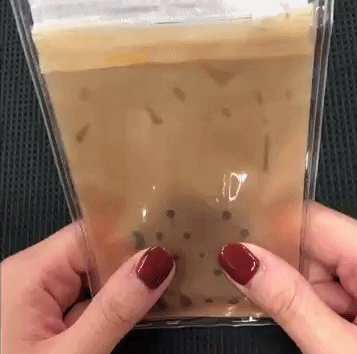 「珍珠奶茶笔袋」外形逼真,更是可揉捏的触感!