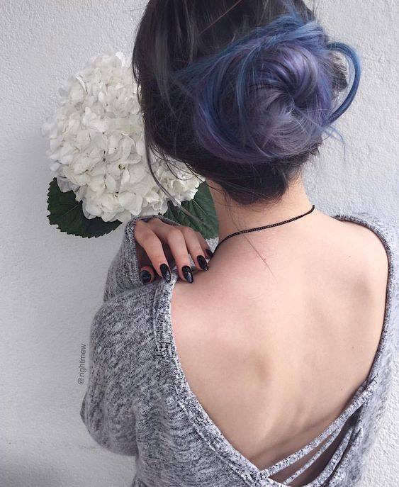 渐变发色真的很适合盘发造型