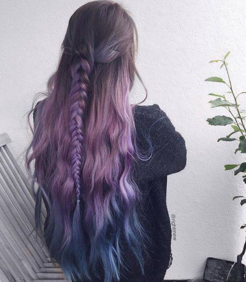新一年不妨尝试染一波渐变紫色系发色！