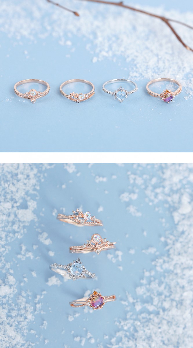 CLUE x FROZEN 2 戒指系列共推出4款精美设计