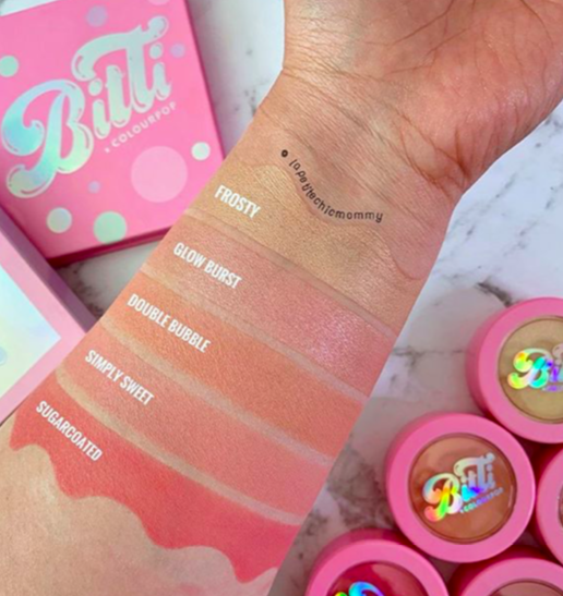 Super Shock Blush腮红 & Highlighter 手臂试色