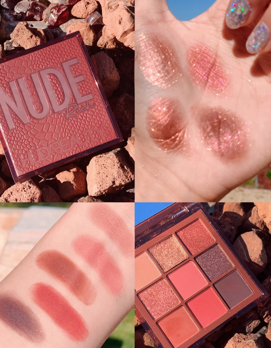 Huda Beauty Nude Obsessions Eyeshadow Palette Mini Rich酒红盘