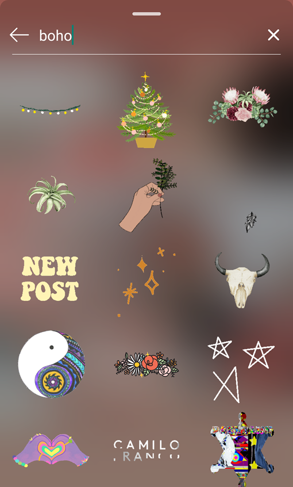 让Insta Stories更精彩的GIF搜索关键字：boho