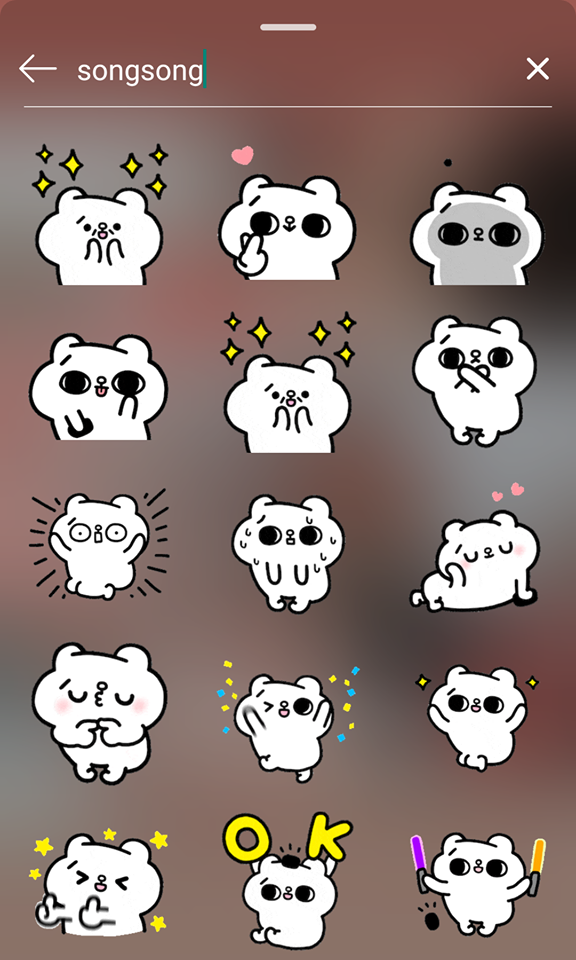 让Insta Stories更精彩的GIF搜索关键字：songsong