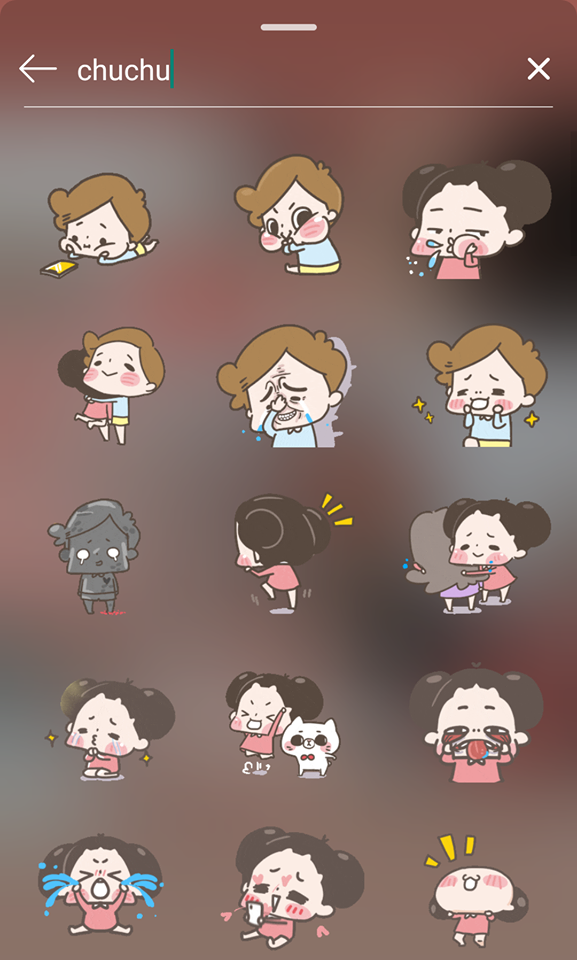 让Insta Stories更精彩的GIF搜索关键字：chuchu