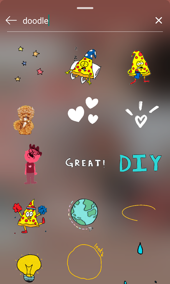 让Insta Stories更精彩的GIF搜索关键字：doodle