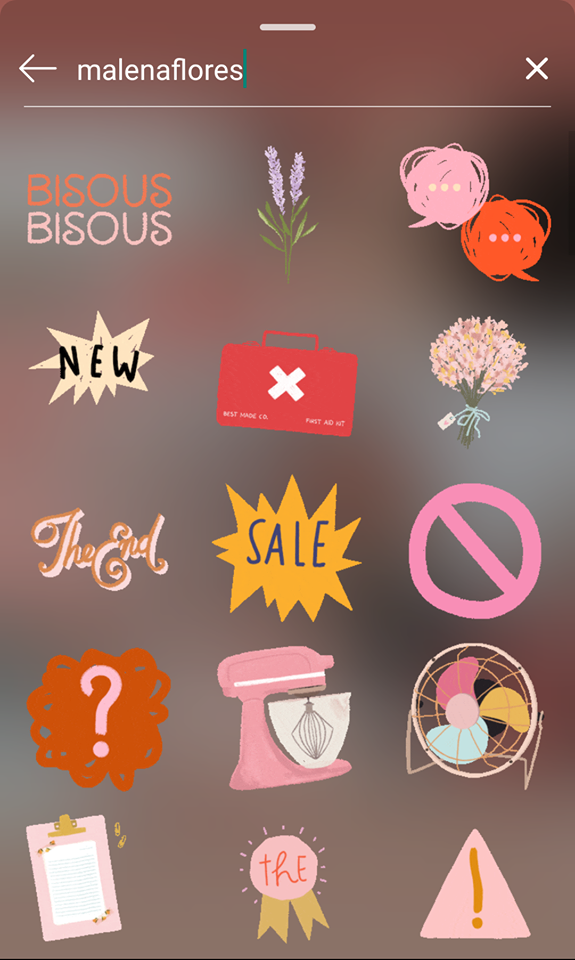 让Insta Stories更精彩的GIF搜索关键字：malenaflores