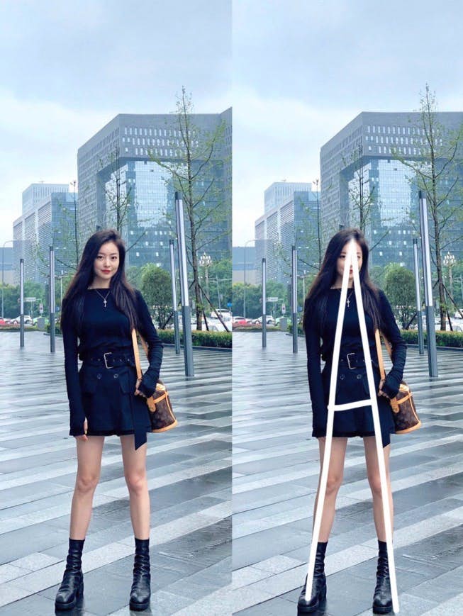 字母拍照Pose:A型