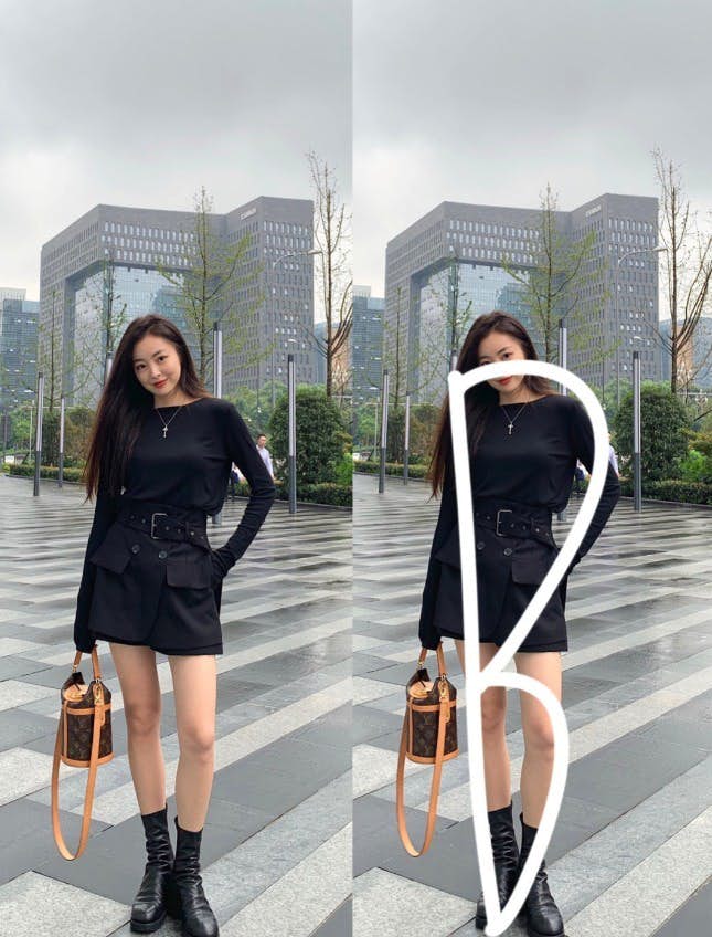 字母拍照Pose:B型