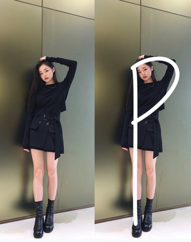 字母拍照Pose:P型