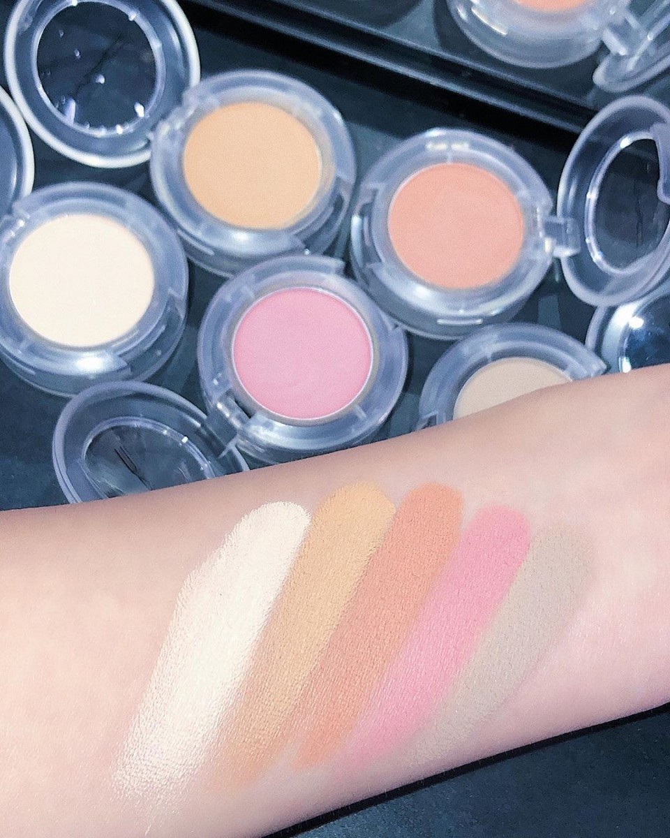 MAC Loud & Clear 眼影腮红试色