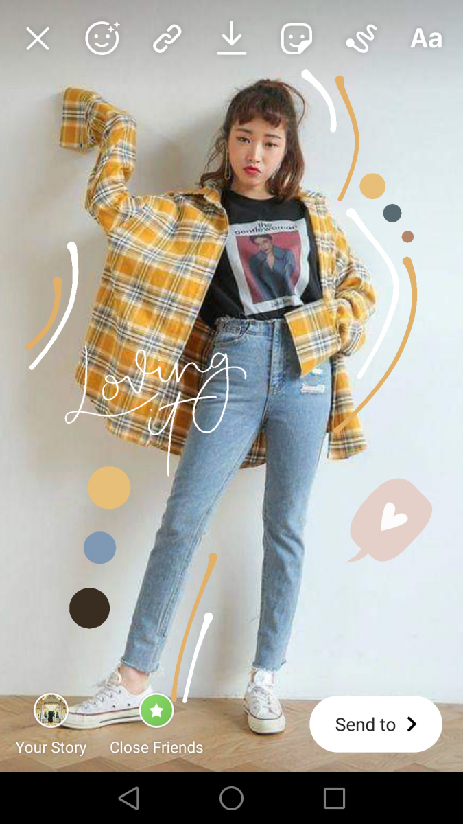 IG Stories创意玩法:虚线