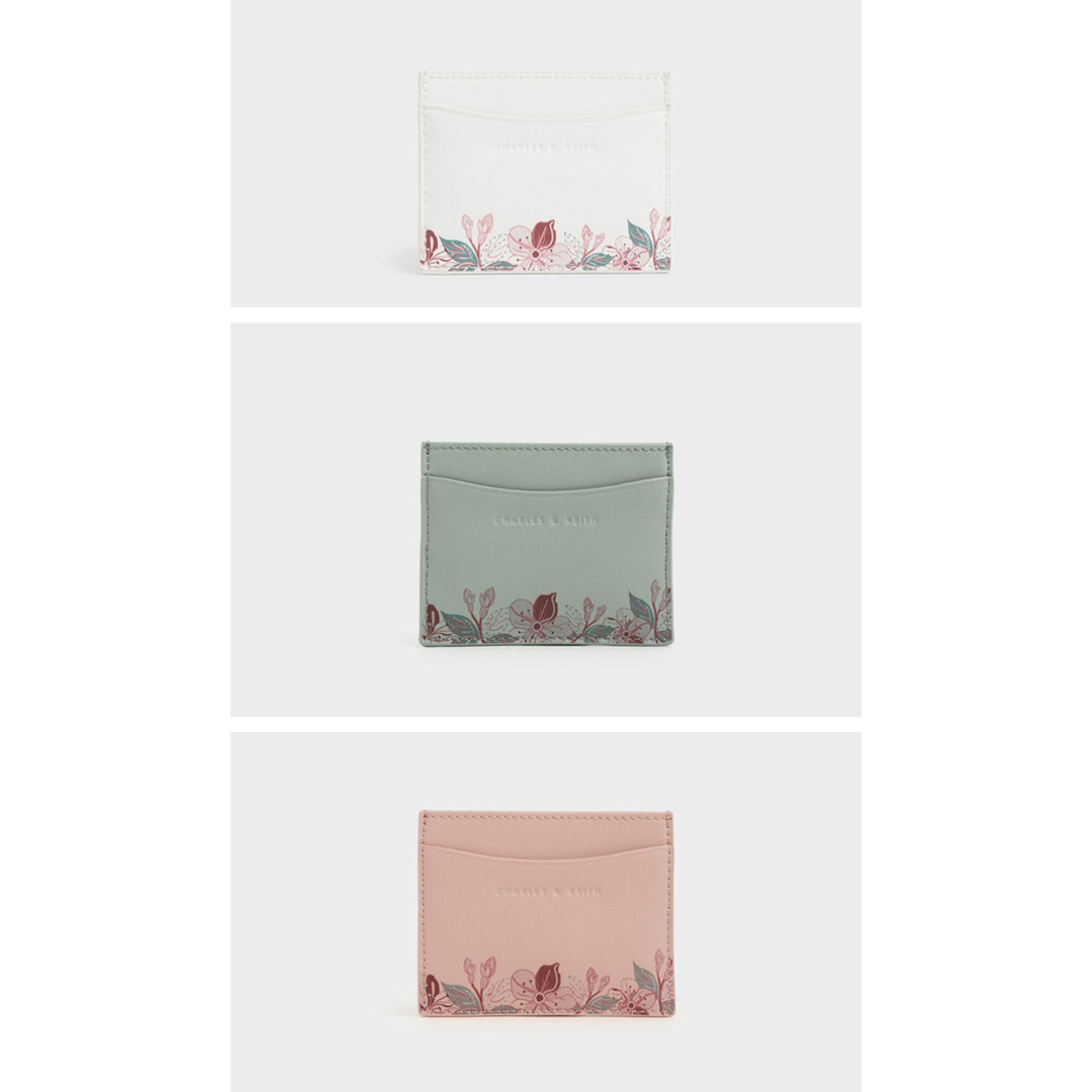 Charles & Keith 2020鼠年系列Floral Print Card Holder