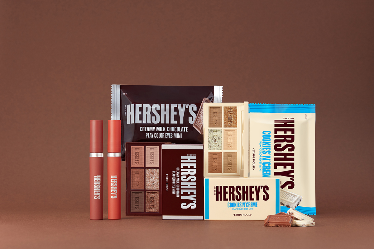 巧克力控必收!Etude Huse X HERSHEY’S 推出联名彩妆系列