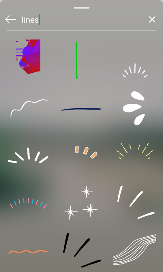 Insta Stories GIF关键字Lines