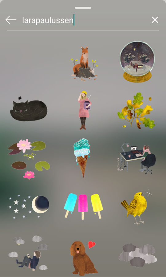 Insta Stories GIF关键字larapaulussen