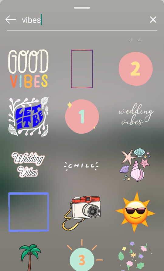 Insta Stories GIF关键字vibes