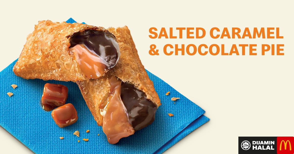 MCD salted caramel & chocolate pie