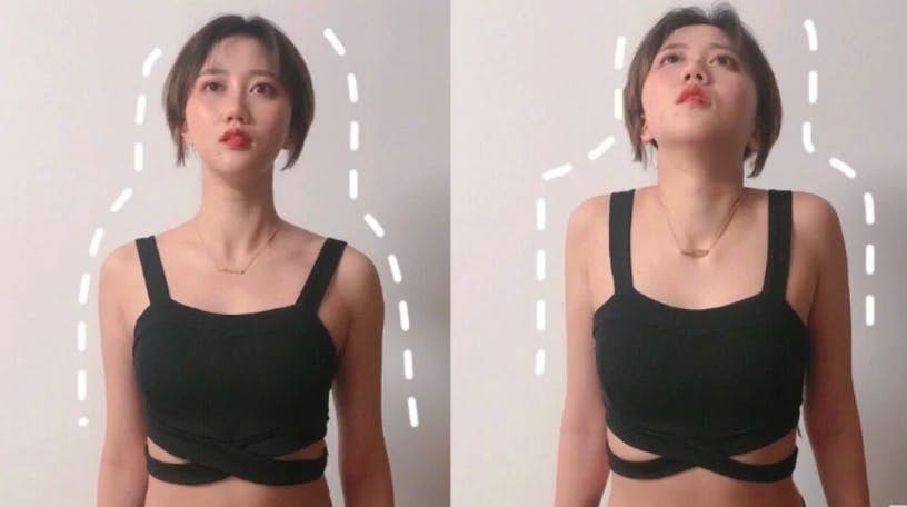 耸肩动作改善厚肩、虎背、蝴蝶袖