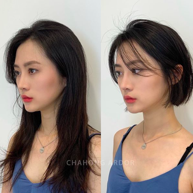 样子稍显成熟的女孩,剪完短发瞬间减龄!