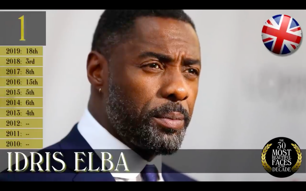 TC Candler Most Handsome Faces of The Decades 年代最帅面孔：Idris Elba