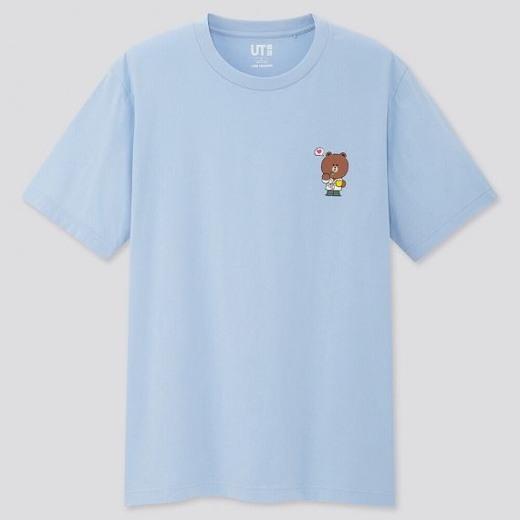 line friends X uniqlo 粉嫩蓝