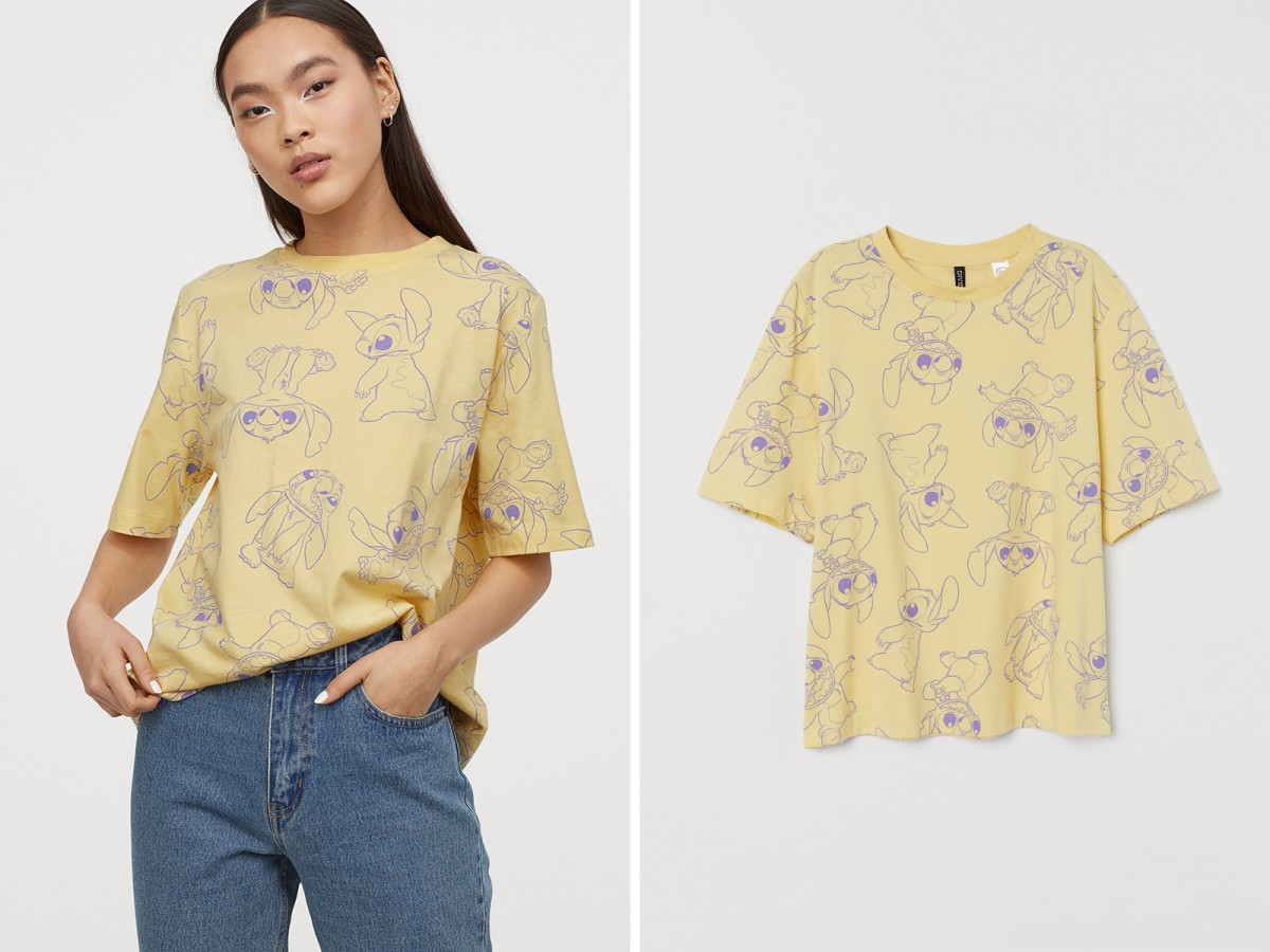 【H&M X Lilo & Stitch】Oversized T-shirt with a motif Q萌短袖T恤