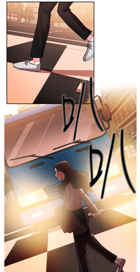 她在发生交通意外濒临死亡的瞬间，猛然发现身边的一切竟然定格了！