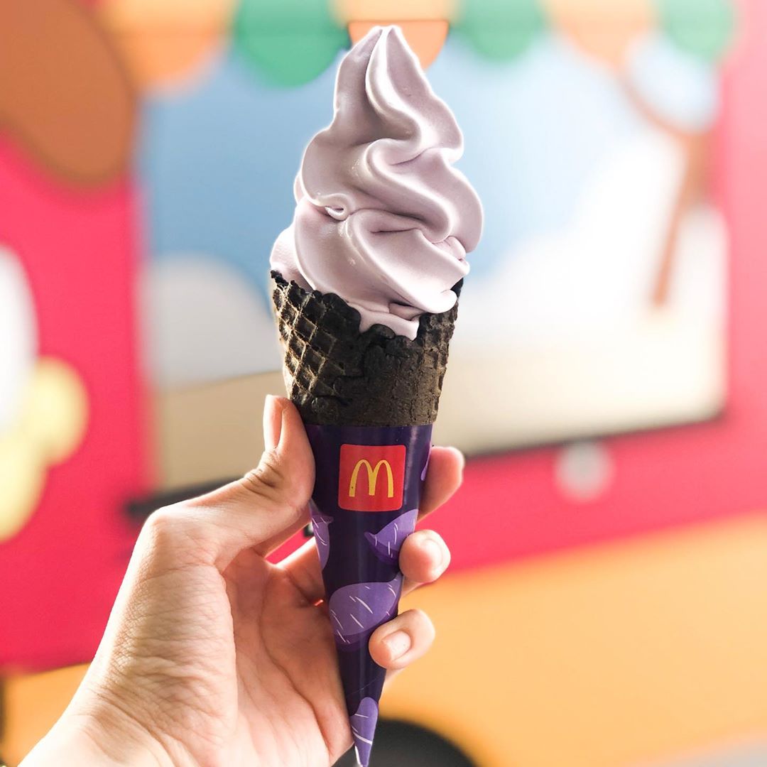 梦幻色系紫薯冰淇淋