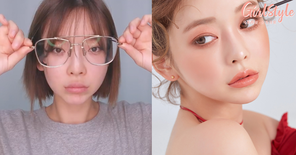 睫毛 前后对比图