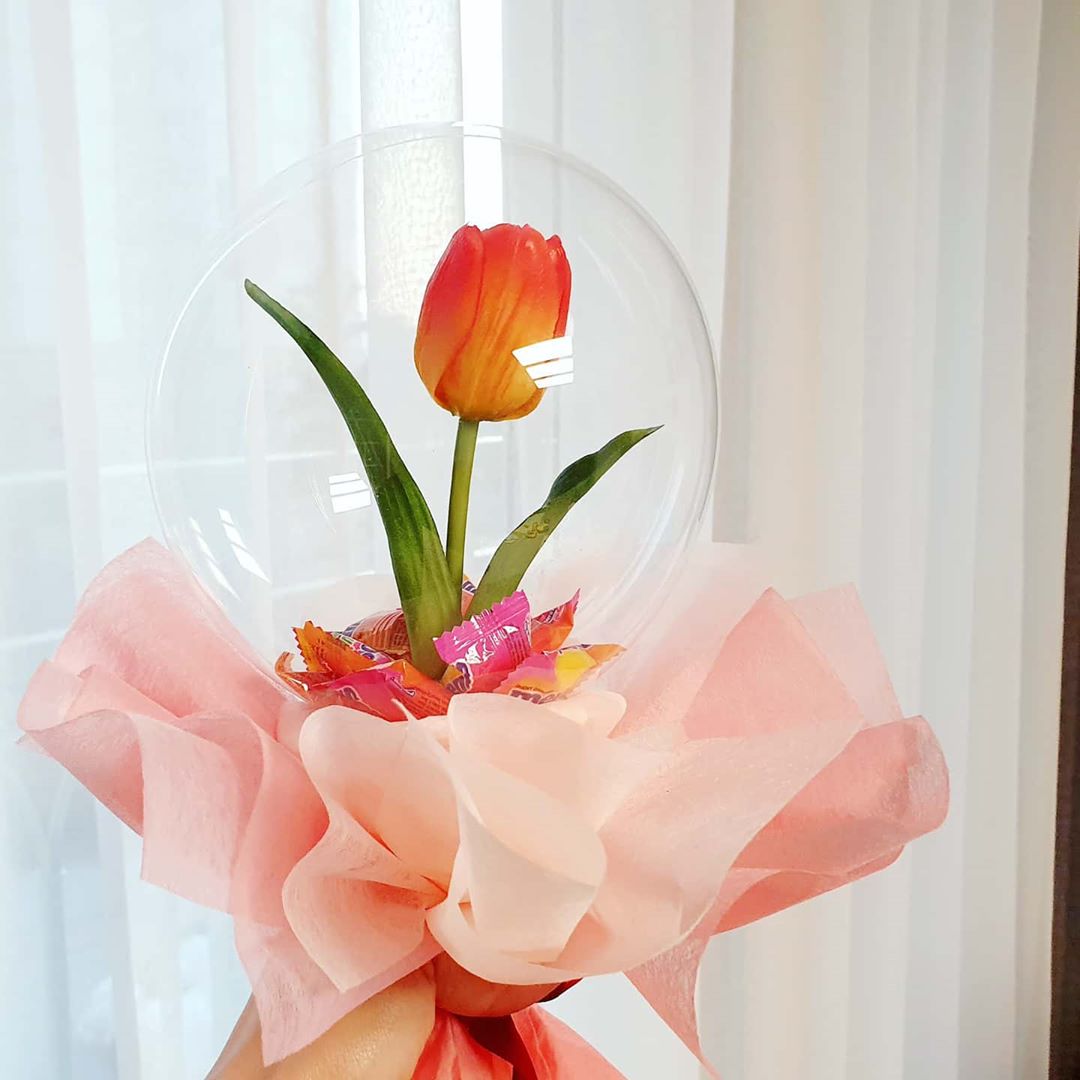 糖果气球花束