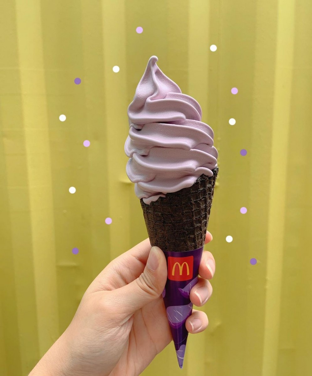 紫薯冰淇淋 麦当劳新加坡