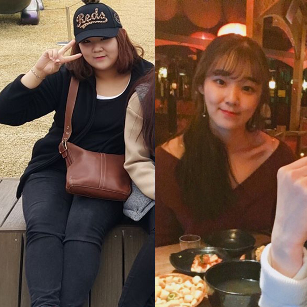 直到衣服越来越穿不下、身体也渐渐变得没有以前健康,GyuRi意识到自己不能再放纵下去,决心努力从饮食管理上下功夫,最终成功减掉几乎半个自己,体重从94KG?44公斤!