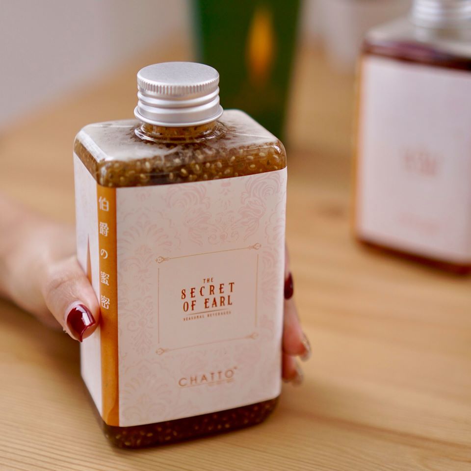 大马Chatto最新推出的「伯爵の蜜密」系列茶饮还备有瓶装冷泡款,高颜值瓶身包装,好看又好喝!