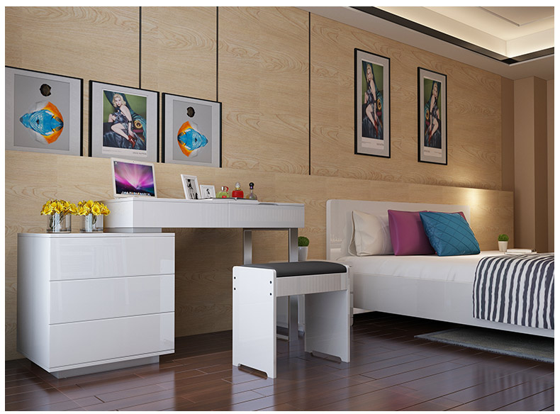 「超精美+实用」简约化妆桌梳妆台 韩妞、日妞小户型必备的简约型设计化妆桌,最近有打算为卧室增添梳妆台的女生不妨考虑这款。