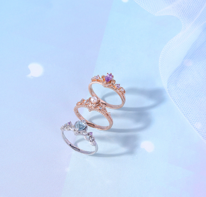 韩国 CLUE X Disney 公主梦幻戒指