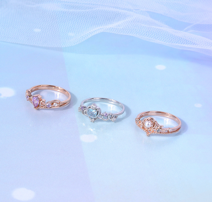 韩国 CLUE X Disney 公主梦幻戒指