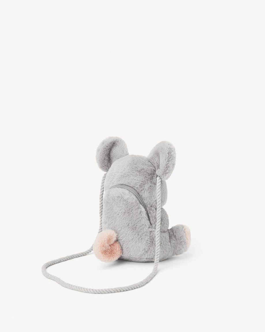 ZARA 梦幻毛球灰鼠包 （4）