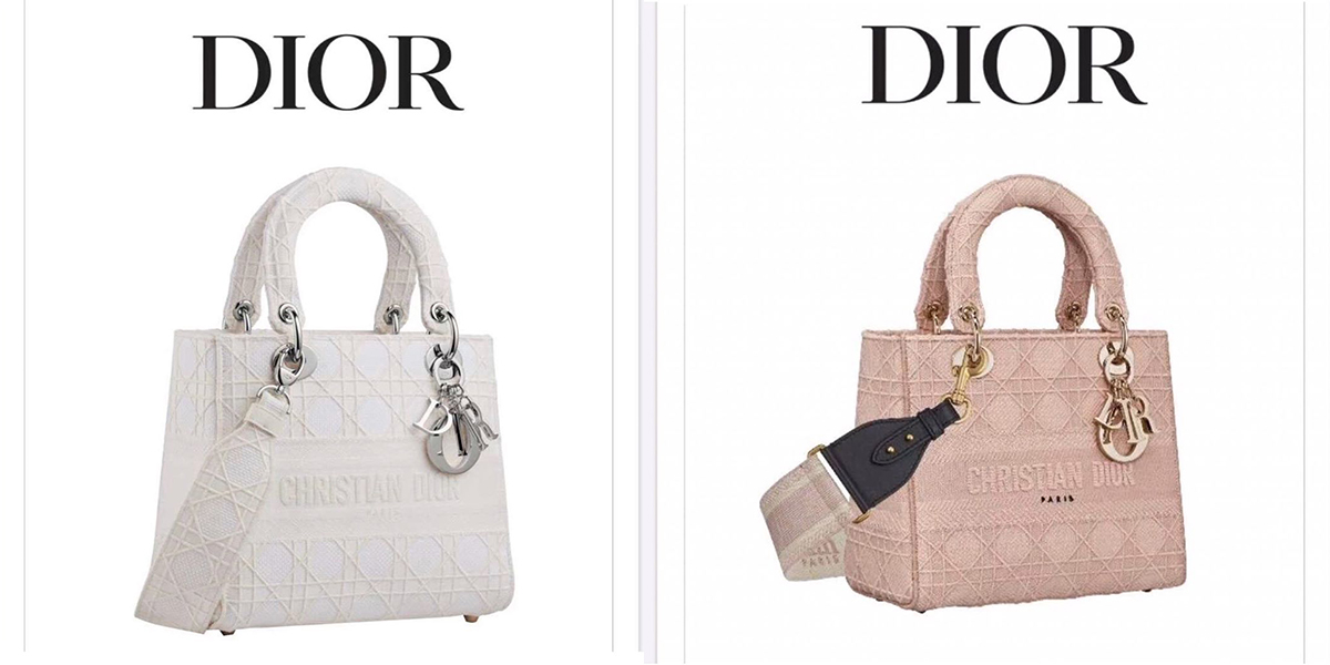 lady dior pink and