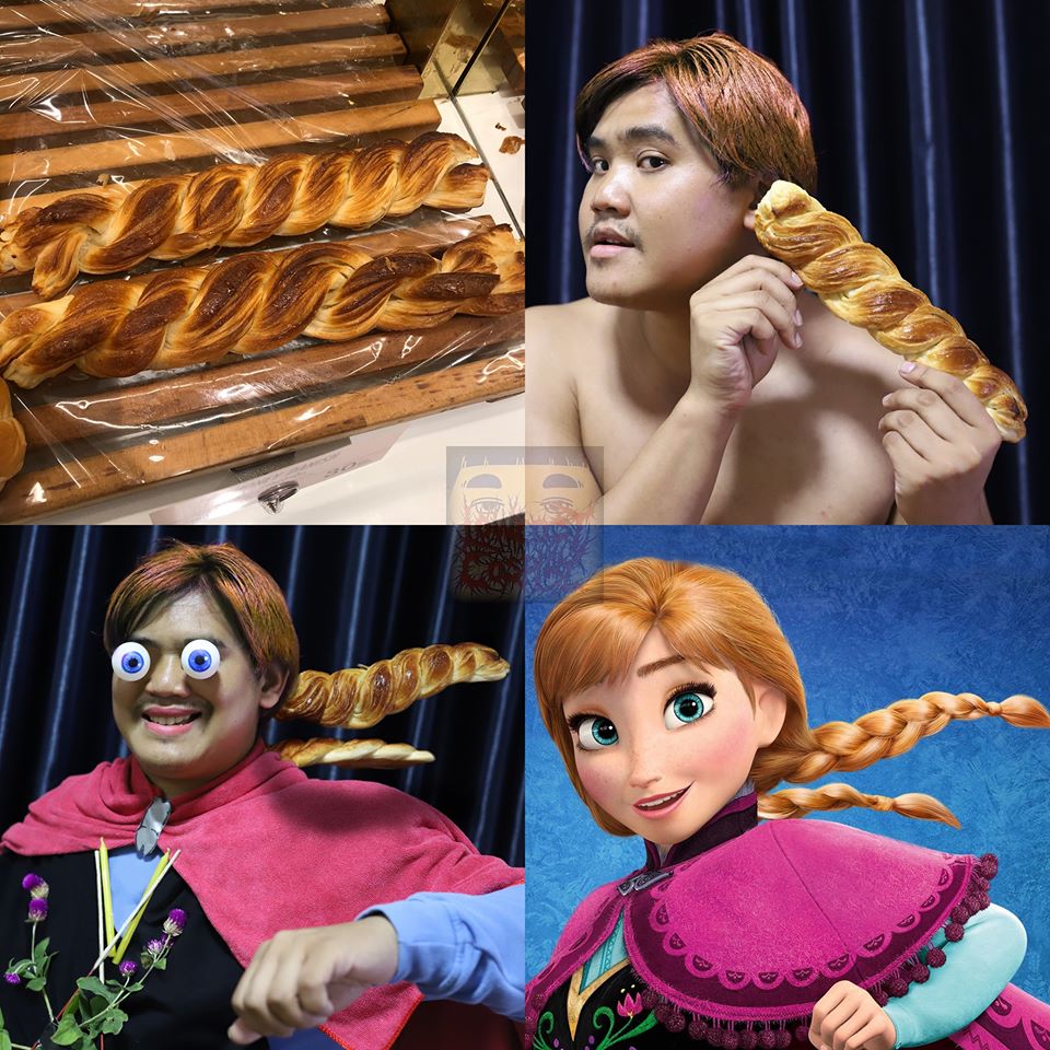 此外他还COS过各种电影角色,比如《Frozen》安娜、《Joker》、宫崎骏动画里的「灰尘精灵」...真的想给他的脑洞写上多大的「服」字!太有创意啦 ?