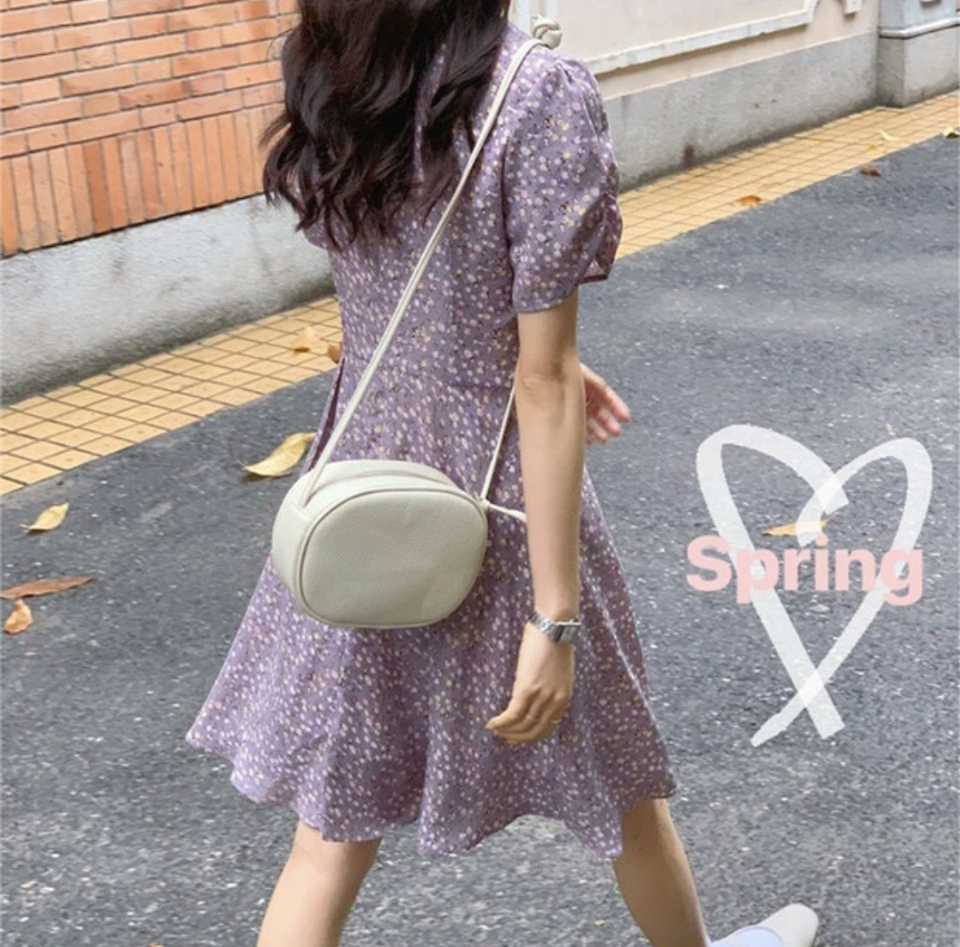 「仙气UP」香芋紫色碎花连衣裙:https://bit.ly/3dulno0 (未包邮约 RM25)