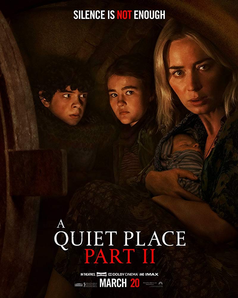 《A Quiet Place 2》:2018年上映后荣获超高评价,今年《A Quiet Place》续集终于来了!还记得当时看第一部时整个电影院的观众大气都不敢喘一声,完全被电影里营造的惊悚+心跳加速氛围牵动着。延续上一部的「噤声」设定,这次女主角Evelyn一家离开了藏身的小屋寻觅下一个落脚点,一路上杀机暗藏、险象环生,究竟母子几人能不能够全员撑过困难重重的逃生旅程,他们又将发掘到什么关于怪物的背后秘密呢?
