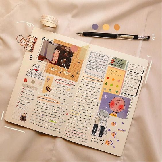 担心自己字写得不好、手绘画得不好、设计和美感不佳做不出好看手帐的你，不妨参考下面的精选手帐Tips～相信你能给你带来不少灵感哟：