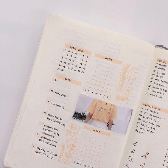 ✨不太会颜色搭配的Girls可以考虑用同色系元素点缀手帐，也很疗愈哟～