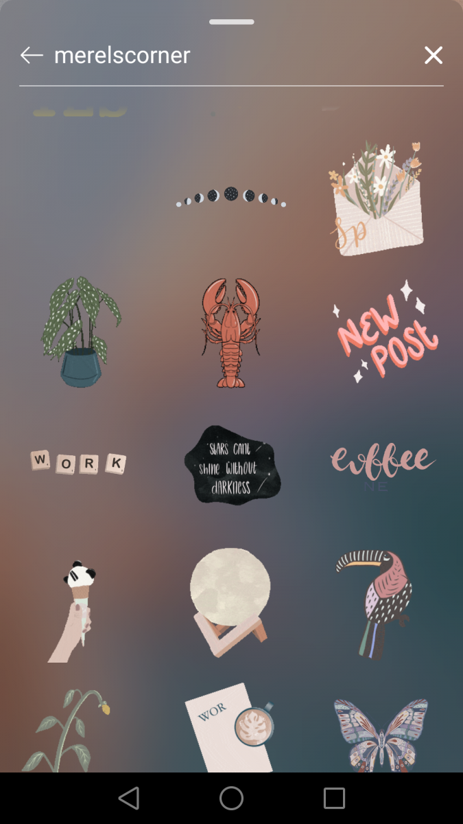 Instagram Stories限时动态GIF关键字:merelscorner