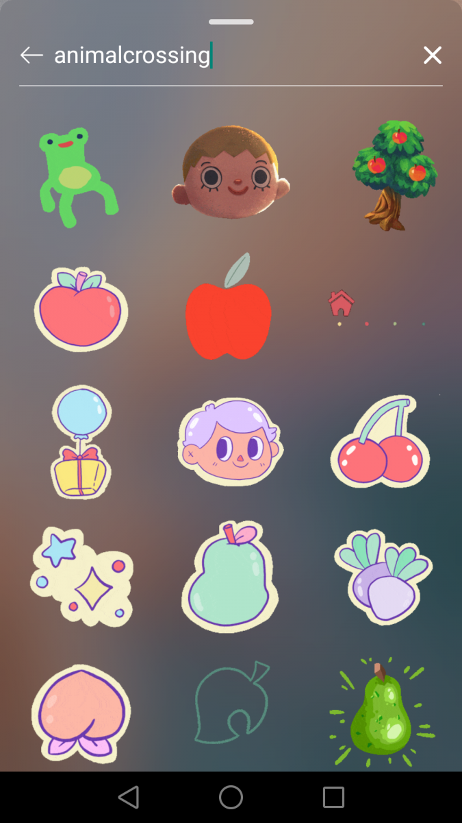 Instagram Stories限时动态GIF关键字:animalcrossing