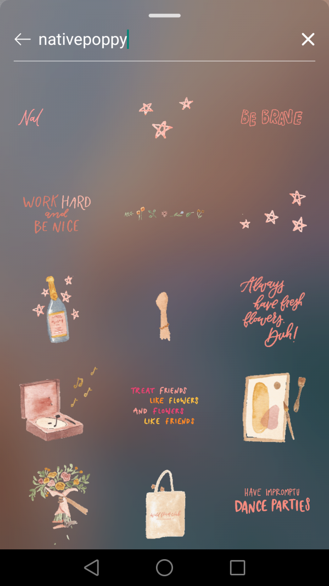 Instagram Stories限时动态GIF关键字:nativepoppy